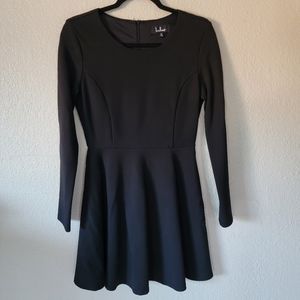 Lulu's Black Long Sleeve Dress